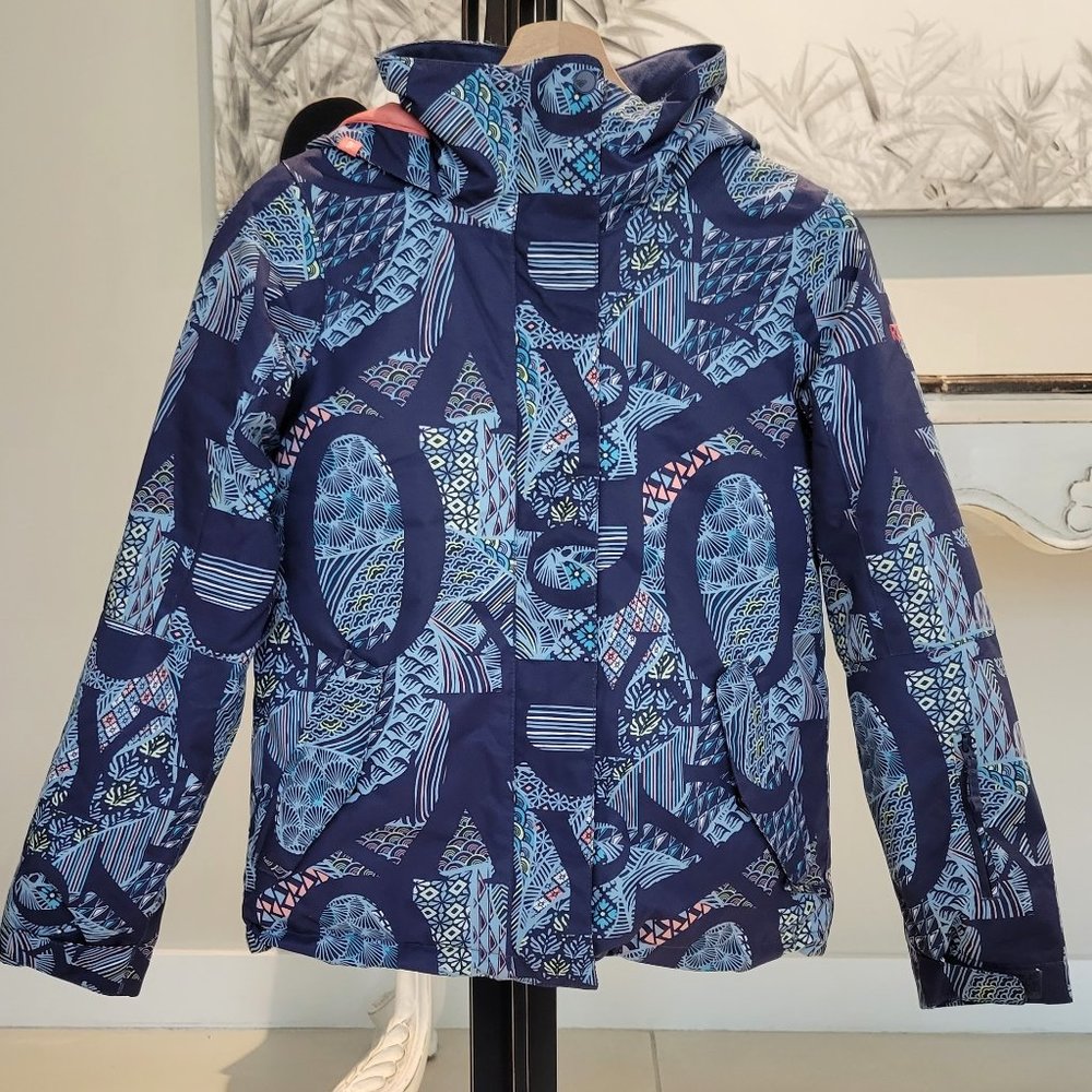 Roxy Jetty Snow Jacket - Youth Girls - Crown Blue Freespace